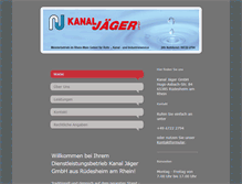 Tablet Screenshot of kanal-jaeger.de